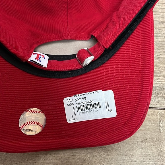 Texas Rangers Adjustable Red Baseball Hat - Picture 4 of 4